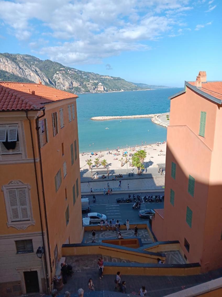 Duplex Vue Mer 50M De La Plage Des Sablettes マントン エクステリア 写真